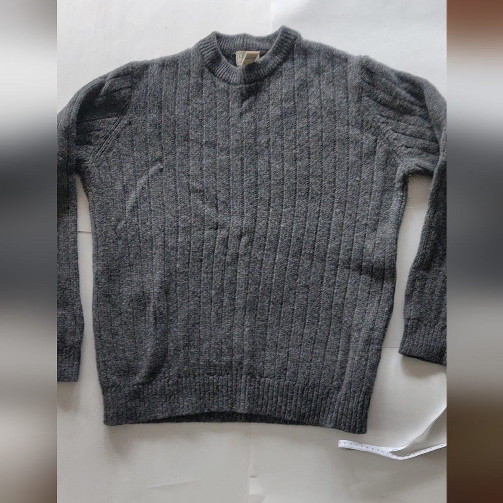 LL Bean | Lambswool Sweater Charcoal L